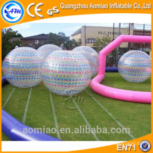 Bola del zorb de la compra asombrosa caliente, pista inflable de la bola del zorb para el adulto y los cabritos